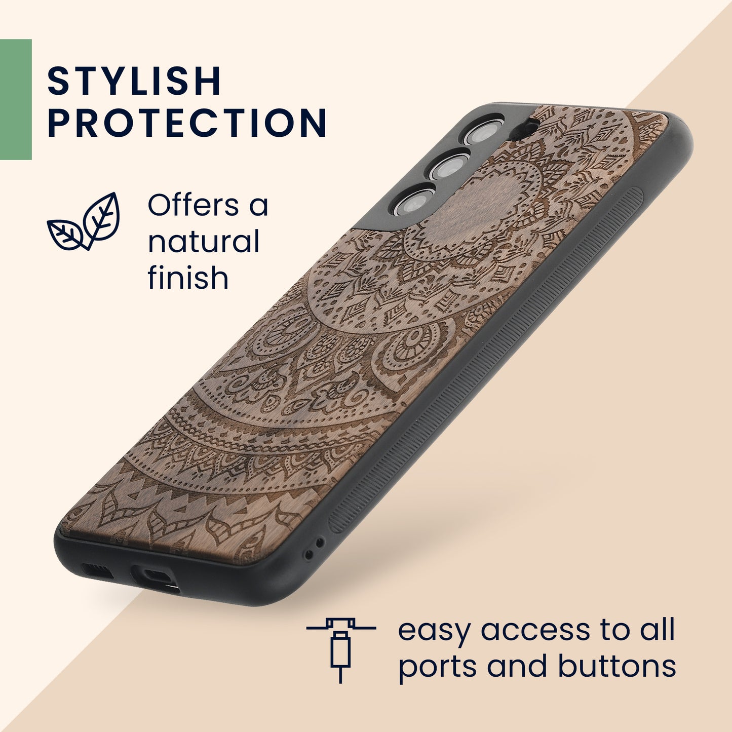 kwmobile Hülle kompatibel mit Samsung Galaxy S21 FE Hülle - Handy Cover - TPU Handyhülle in Aufgehende Sonne