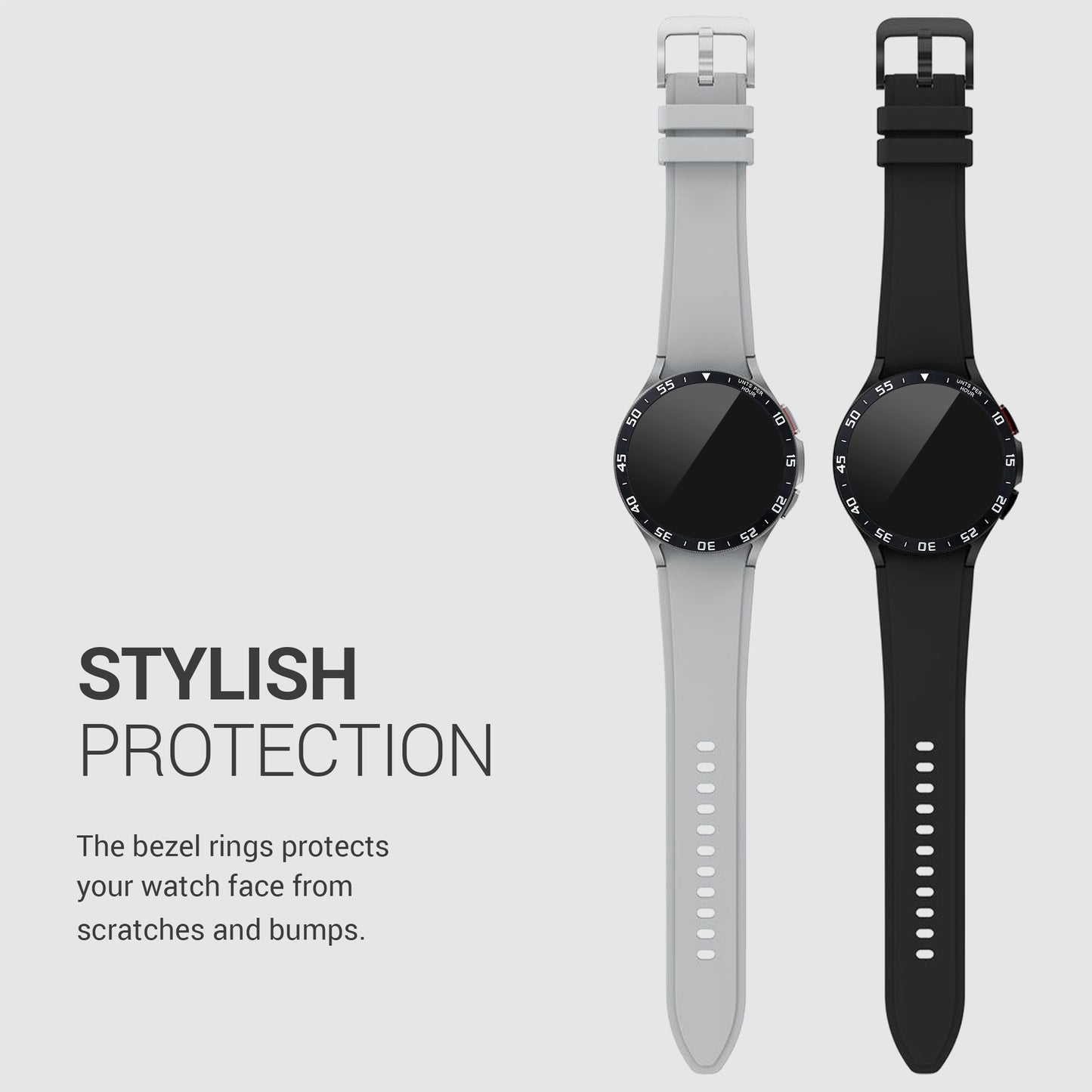 kwmobile Schutzring kompatibel mit Samsung Galaxy Watch 4 Classic Fitnesstracker - Bezel Ring Lünette