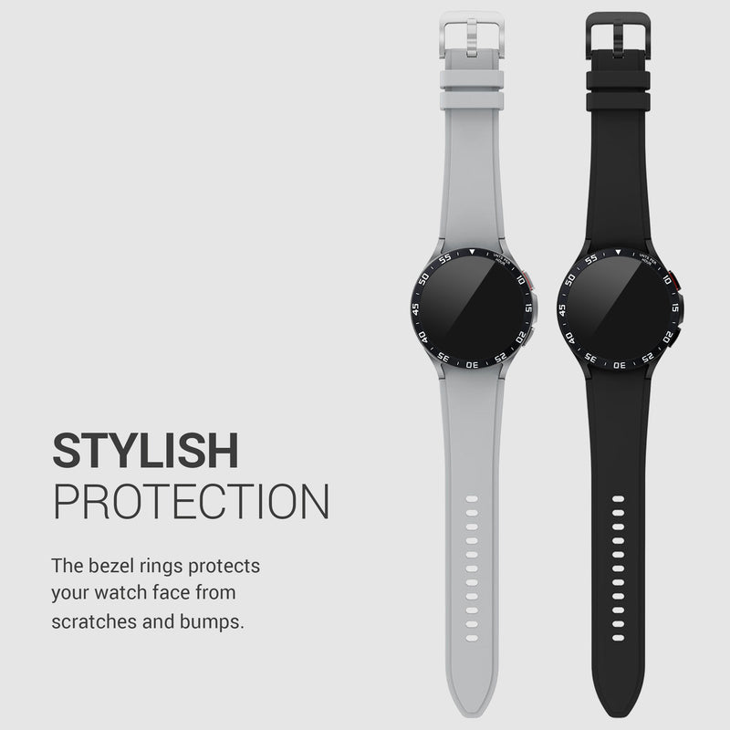 kwmobile Schutzring kompatibel mit Samsung Galaxy Watch 4 Classic Fitnesstracker - Bezel Ring Lünette