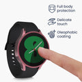 kwmobile Schutzhülle für Samsung Galaxy Watch 4 Fullbody Display Cover Set