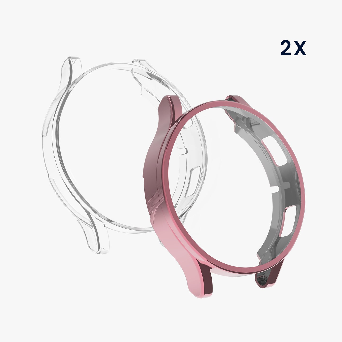 kwmobile Schutzhülle für Samsung Galaxy Watch 4 Fullbody Display Cover Set