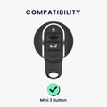 kwmobile Autoschlüssel Hülle kompatibel mit Mini 3-Tasten Smart Key Autoschlüssel Hülle