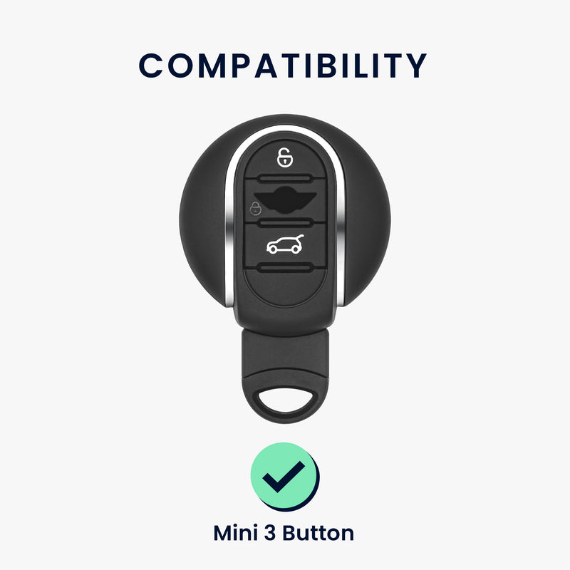 kwmobile Autoschlüssel Hülle kompatibel mit Mini 3-Tasten Smart Key Autoschlüssel Hülle