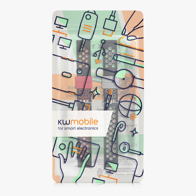 kwmobile Uhrenarmband für Willful Fitnesstracker / Smartwatch Armband Band Set Ersatzarmband