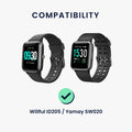 kwmobile USB Kabel Charger kompatibel mit Willful ID205 / Yamay SW020 Ladekabel - Smart Watch Ersatzkabel - Fitnesstracker Aufladekabel