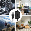 kwmobile USB Kabel Charger kompatibel mit Willful ID205 / Yamay SW020 Ladekabel - Smart Watch Ersatzkabel - Fitnesstracker Aufladekabel