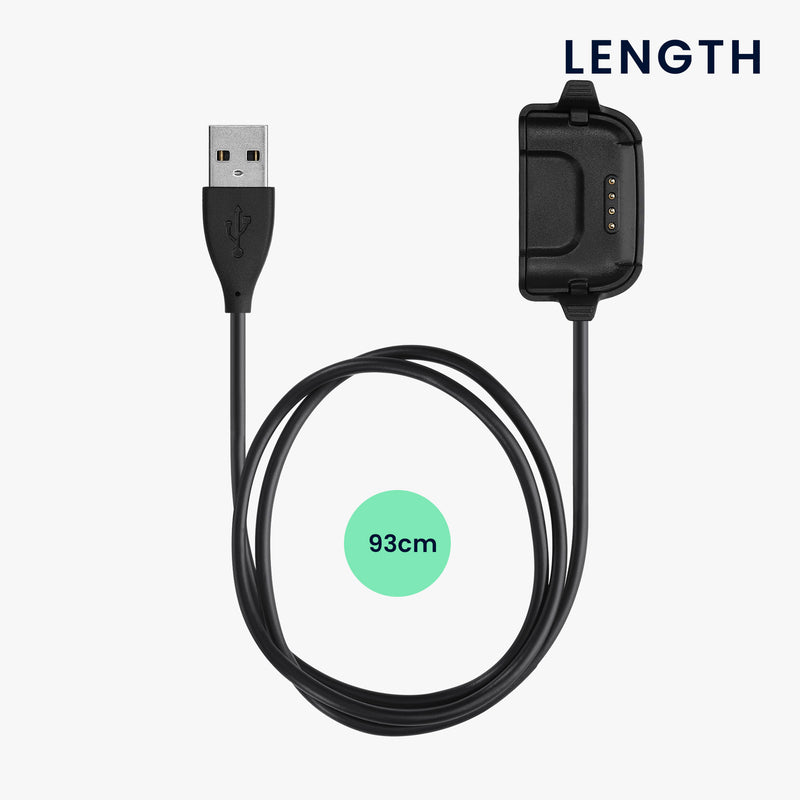 kwmobile USB Kabel Charger kompatibel mit Willful ID205 / Yamay SW020 Ladekabel - Smart Watch Ersatzkabel - Fitnesstracker Aufladekabel
