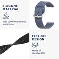 kwmobile Uhrenarmband für Willful Fitnesstracker / Smartwatch Armband Band Set Ersatzarmband Smartwatch
