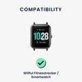kwmobile Uhrenarmband für Willful Fitnesstracker / Smartwatch Armband Band Set Ersatzarmband Smartwatch