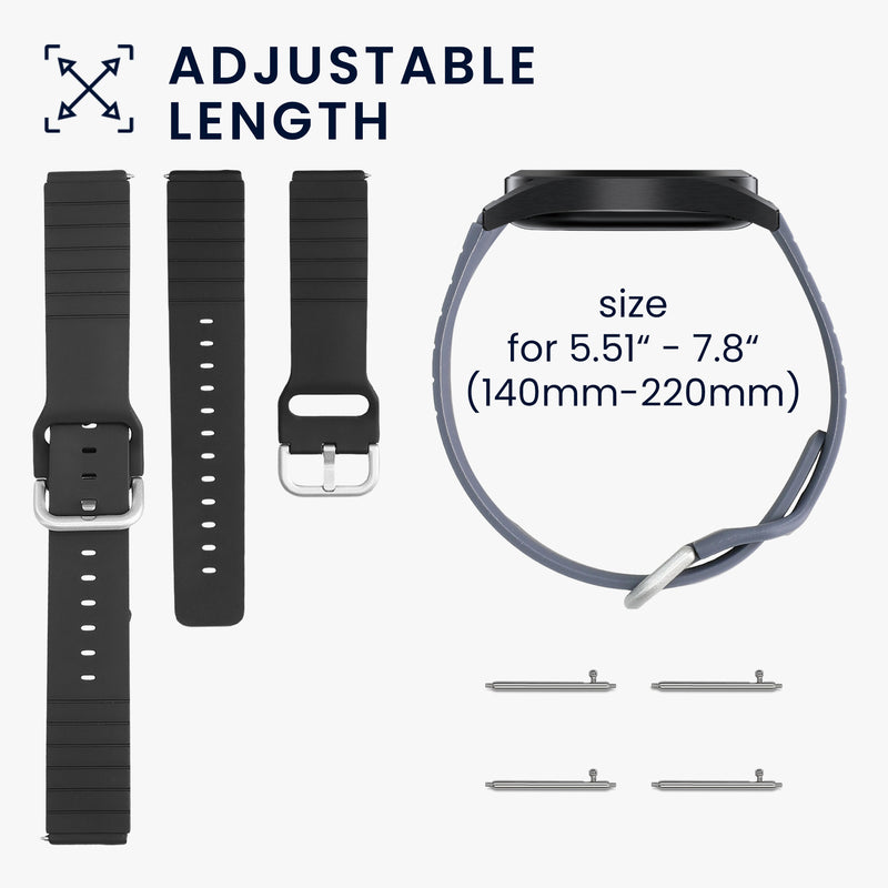 kwmobile Uhrenarmband für Willful Fitnesstracker / Smartwatch Armband Band Set Ersatzarmband Smartwatch
