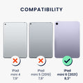 kwmobile Hülle kompatibel mit Apple iPad Mini 6 (2021) / iPad Mini 7 (2024) Hülle - weiches Silikon Case transparent - Tablet Cover