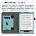 kwmobile Hülle kompatibel mit Amazon Kindle Paperwhite 11. Generation 2021 Flip Case mit Handschlaufe Cover
