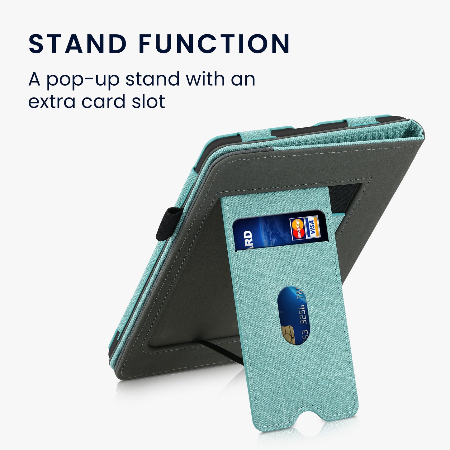 kwmobile Hülle kompatibel mit Amazon Kindle Paperwhite 11. Generation 2021 Flip Case mit Handschlaufe Cover