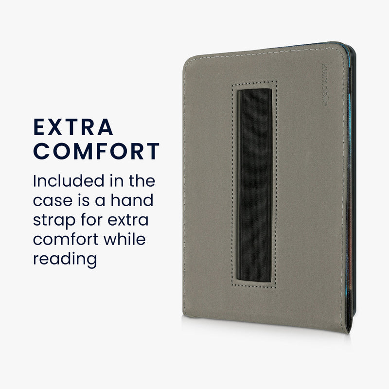 kwmobile Hülle kompatibel mit Amazon Kindle Paperwhite 11. Generation 2021 Hülle - Case mit Schlaufe und Ständer