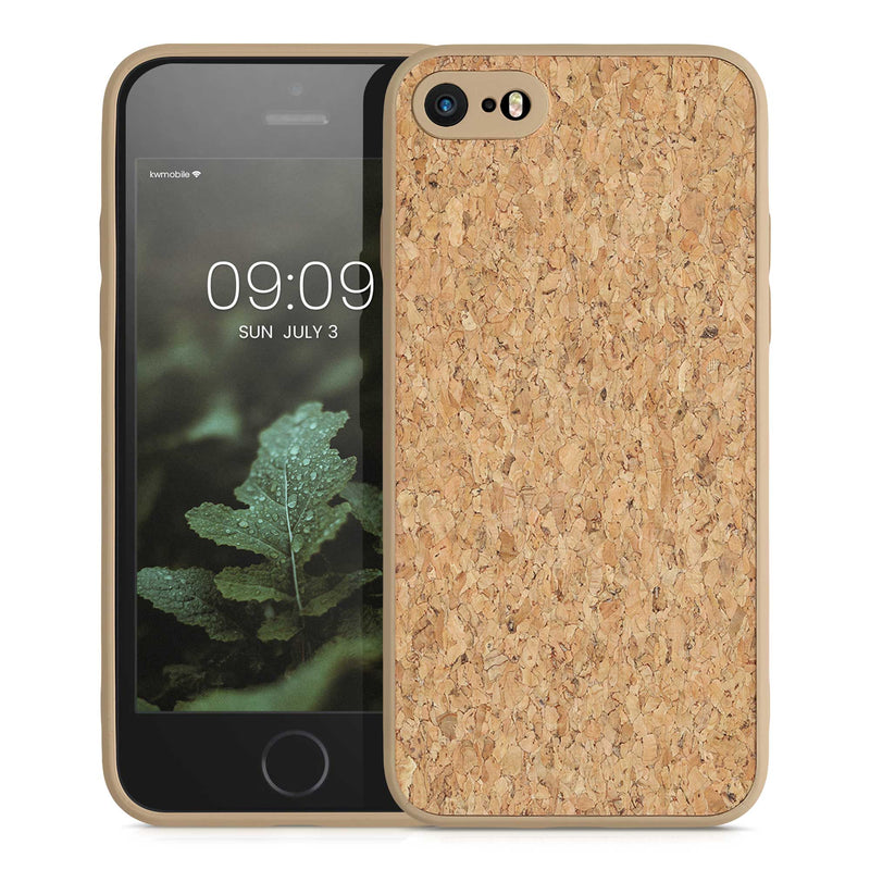 kwmobile Hülle kompatibel mit Apple iPhone SE (2022) / iPhone SE (2020) / iPhone 8 / iPhone 7 - Kork Handyhülle Cover - Schutzhülle Case