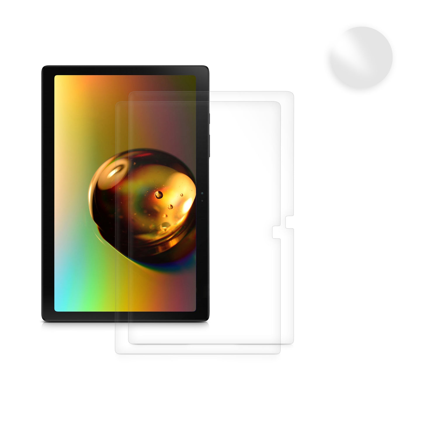 kwmobile 2x Tablet Schutzfolie kompatibel mit Samsung Galaxy Tab A8 10.5 (2021) Folie - Full Screen Protector - Tablet Displayfolie entspiegelt Transparent  
