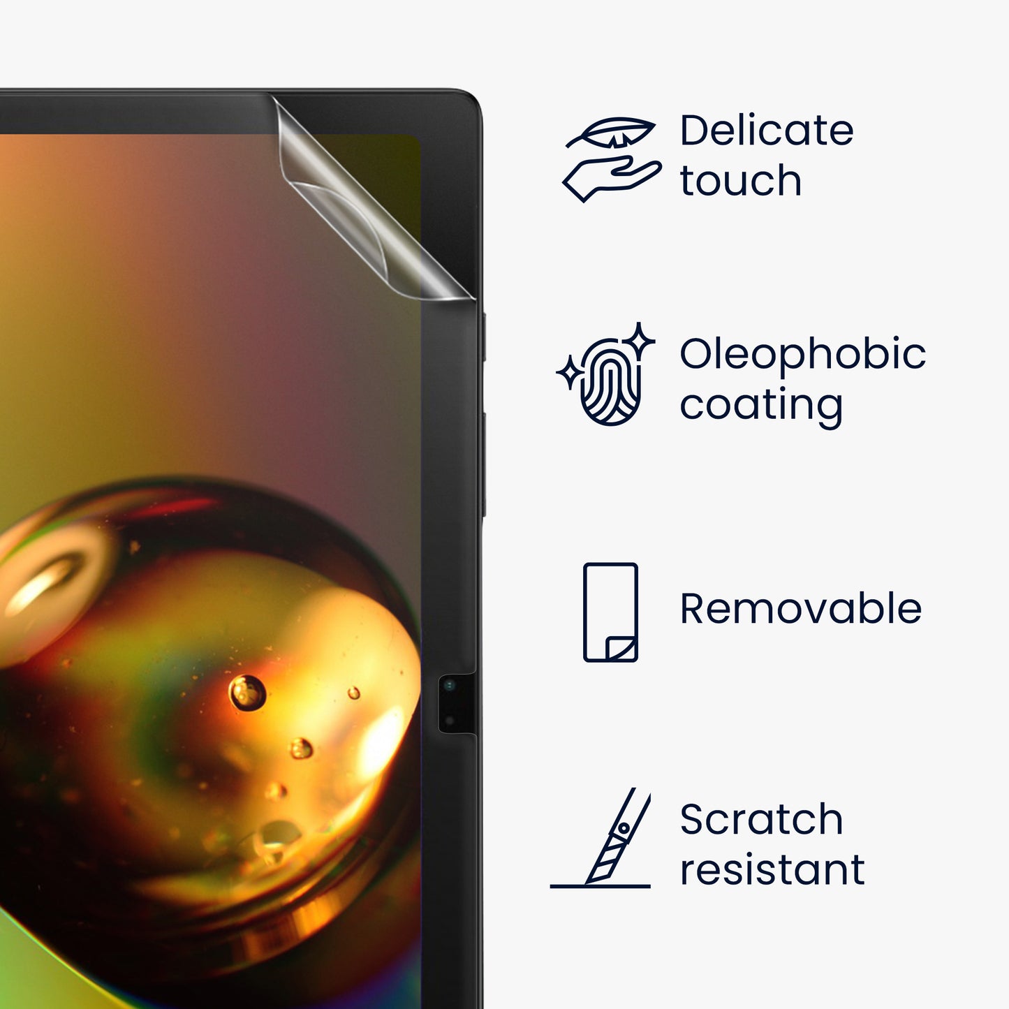 2x Folie kompatibel mit Samsung Galaxy Tab A8 10.5 (2021)