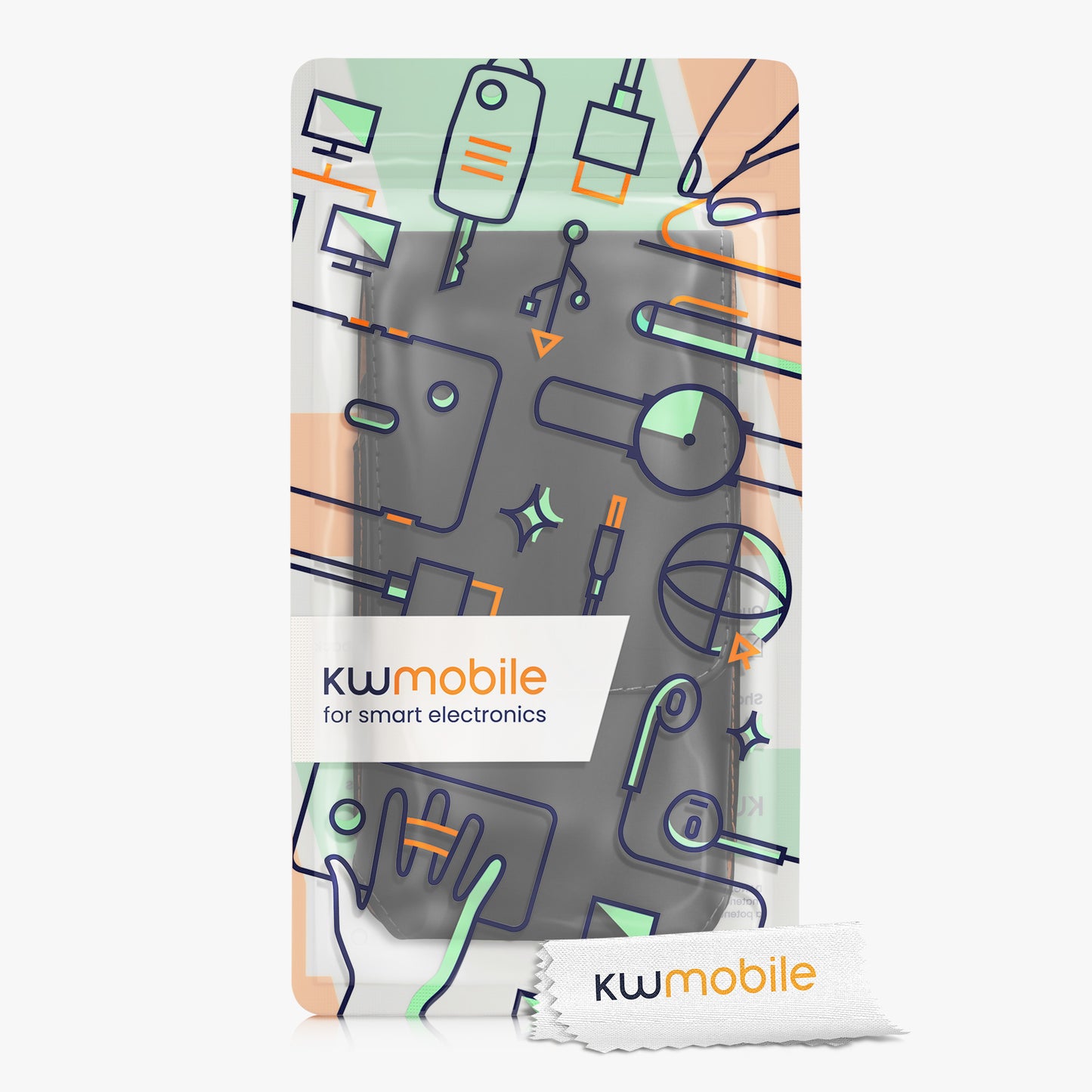kwmobile Gürteltasche Hülle für Handys mit Gürtelclip - 15,2 x 8 cm Gürtel Case mit Gürtelschlaufe