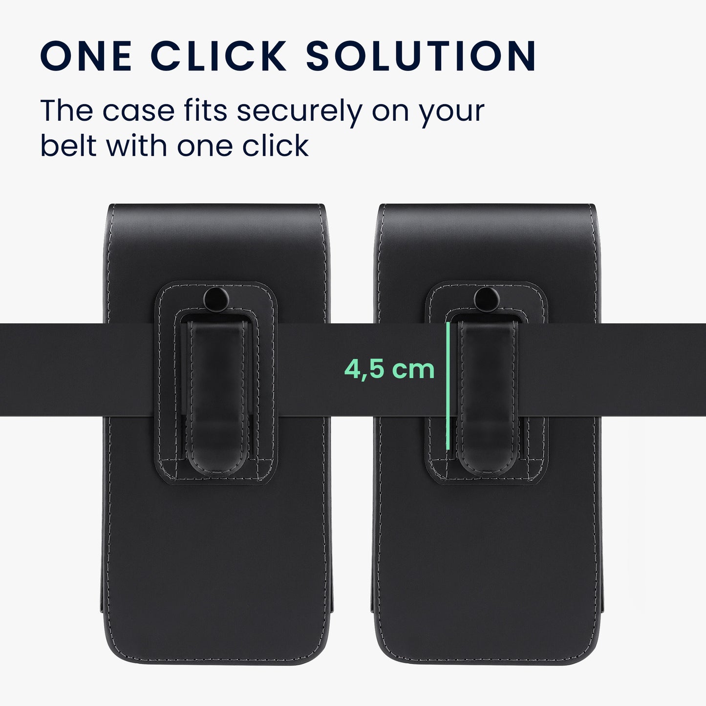 kwmobile Gürteltasche Hülle für Handys mit Gürtelclip - 15,2 x 8 cm Gürtel Case mit Gürtelschlaufe