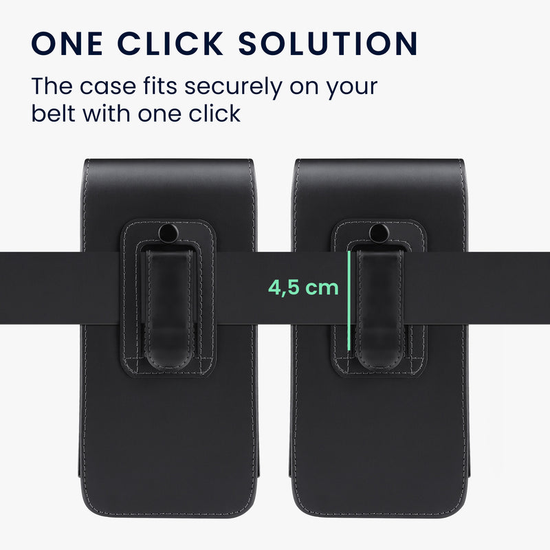 kwmobile Gürteltasche Hülle für Handys mit Gürtelclip - 15,2 x 8 cm Gürtel Case mit Gürtelschlaufe