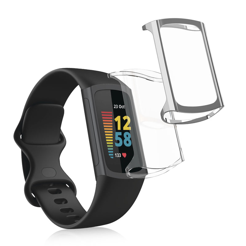 kwmobile Schutzhülle für Fitbit Charge 6 / Charge 5 Fullbody Display Cover Set