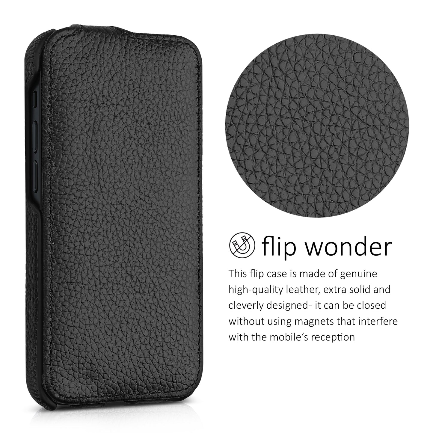 kalibri Flip Hülle Ultra Slim kompatibel mit Apple iPhone 13 mini