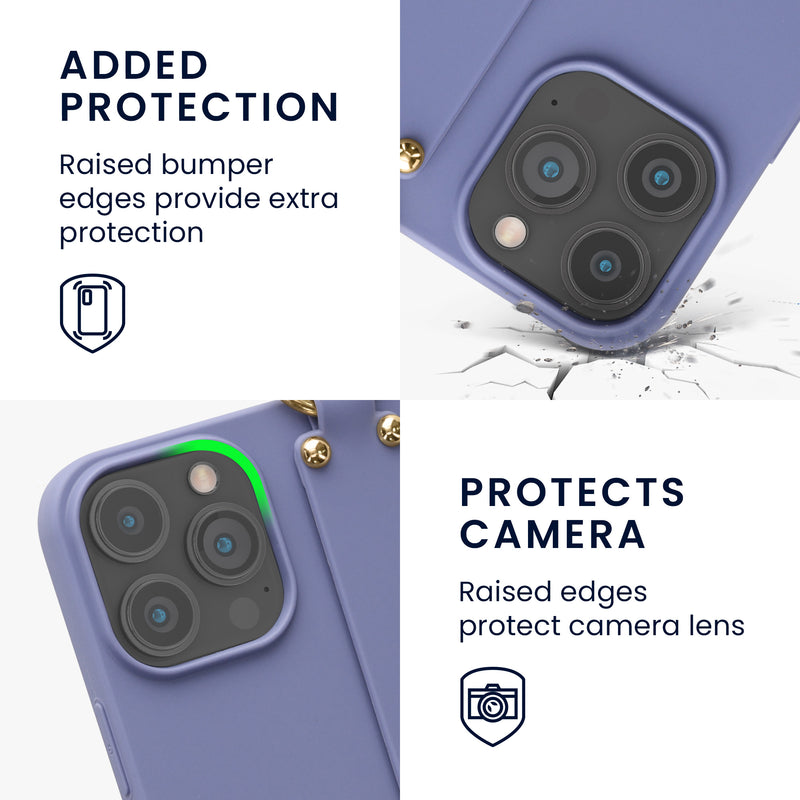 kwmobile Hülle kompatibel mit Apple iPhone 13 Pro Max - Handyhülle mit Schlaufe Ring - Handy Cover Case