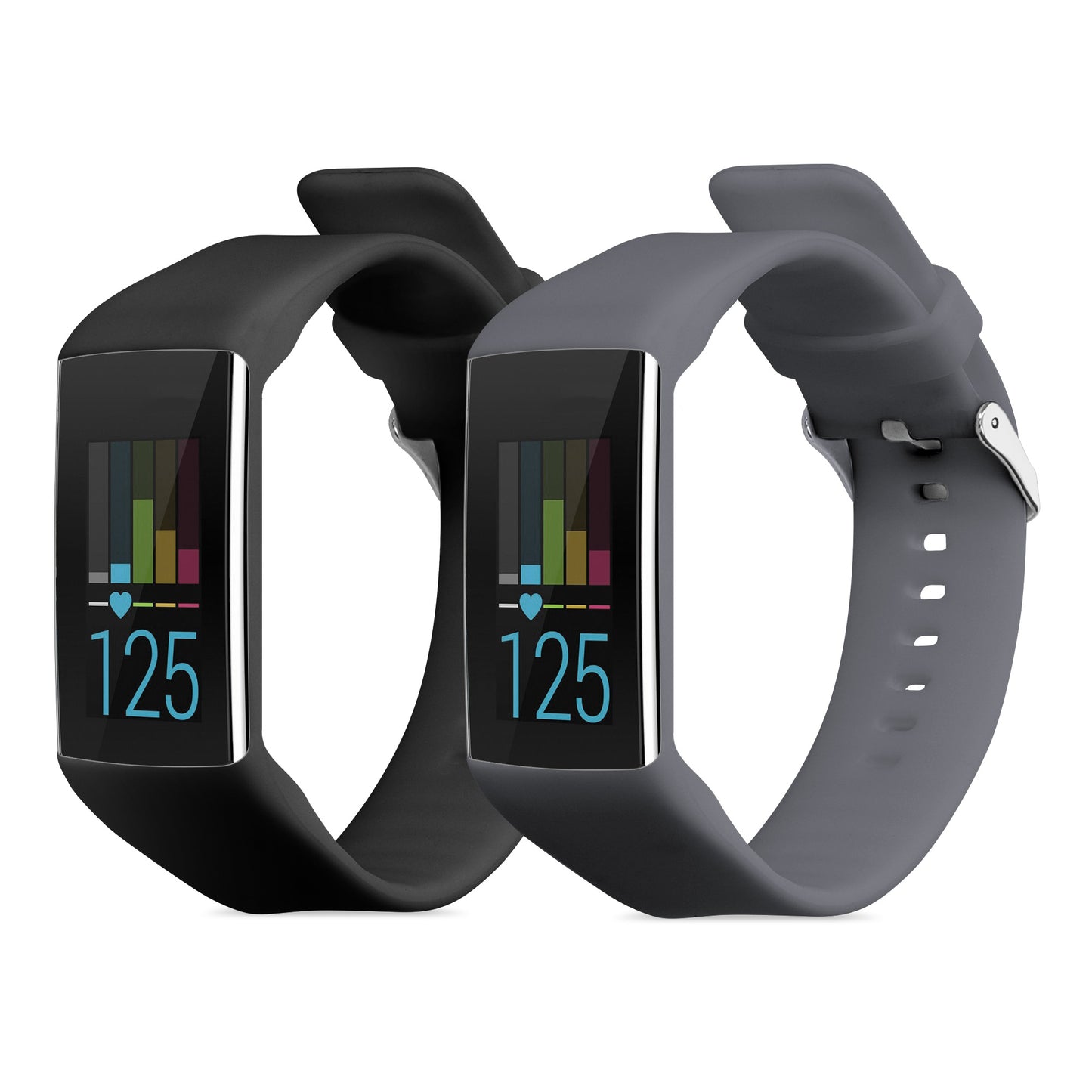 kwmobile Uhrenarmband für Polar A360 / A370 Armband Fitnesstracker Band Set Ersatzarmband Smartwatch
