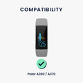 kwmobile Uhrenarmband für Polar A360 / A370 Armband Fitnesstracker Band Set Ersatzarmband Smartwatch