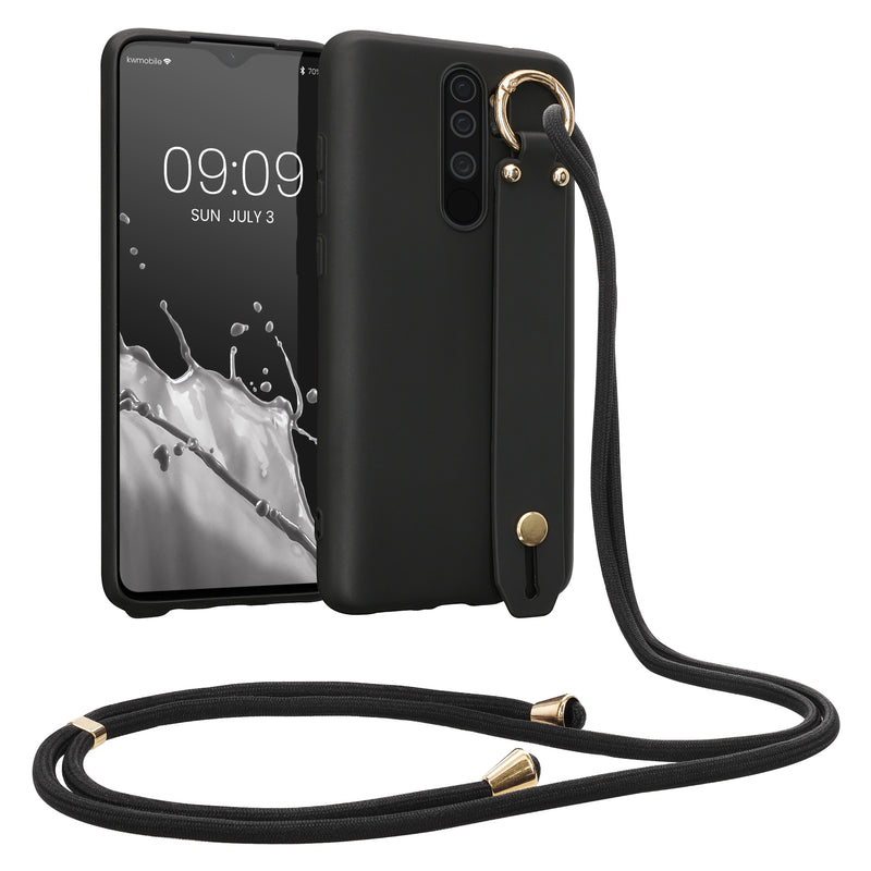 kwmobile Hülle kompatibel mit Xiaomi Redmi Note 8 Pro - Handyhülle mit Schlaufe Ring - Handy Cover Case