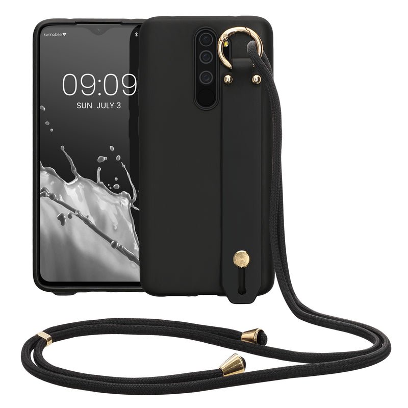 kwmobile Hülle kompatibel mit Xiaomi Redmi Note 8 Pro - Handyhülle mit Schlaufe Ring - Handy Cover Case