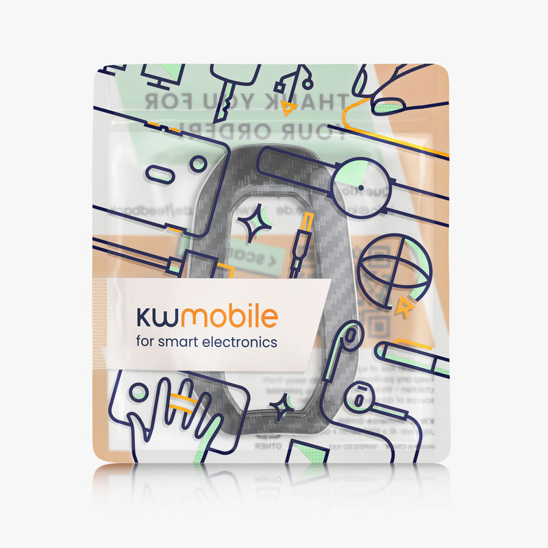 kwmobile Autoschlüssel Hülle kompatibel mit Peugeot Citroen 3-Tasten Smartkey Autoschlüssel (nur Keyless Go) Hardcover Schutzhülle Schlüsselhülle Cover