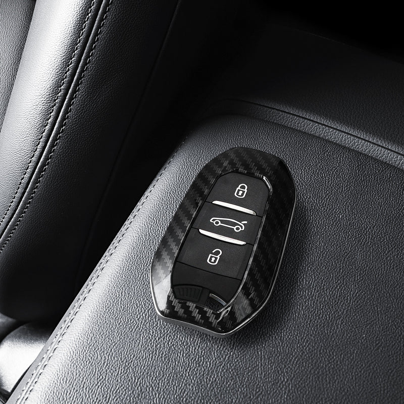 kwmobile Autoschlüssel Hülle kompatibel mit Peugeot Citroen 3-Tasten Smartkey Autoschlüssel (nur Keyless Go) Hardcover Schutzhülle Schlüsselhülle Cover