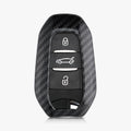 kwmobile Autoschlüssel Hülle kompatibel mit Peugeot Citroen 3-Tasten Smartkey Autoschlüssel (nur Keyless Go) Hardcover Schutzhülle Schlüsselhülle Cover