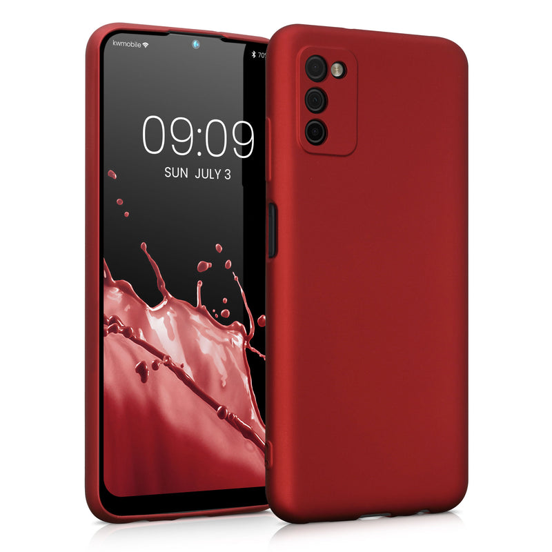 kwmobile Handyhülle für Samsung Galaxy A03s Hülle - Silikon Case Schutzhülle Cover