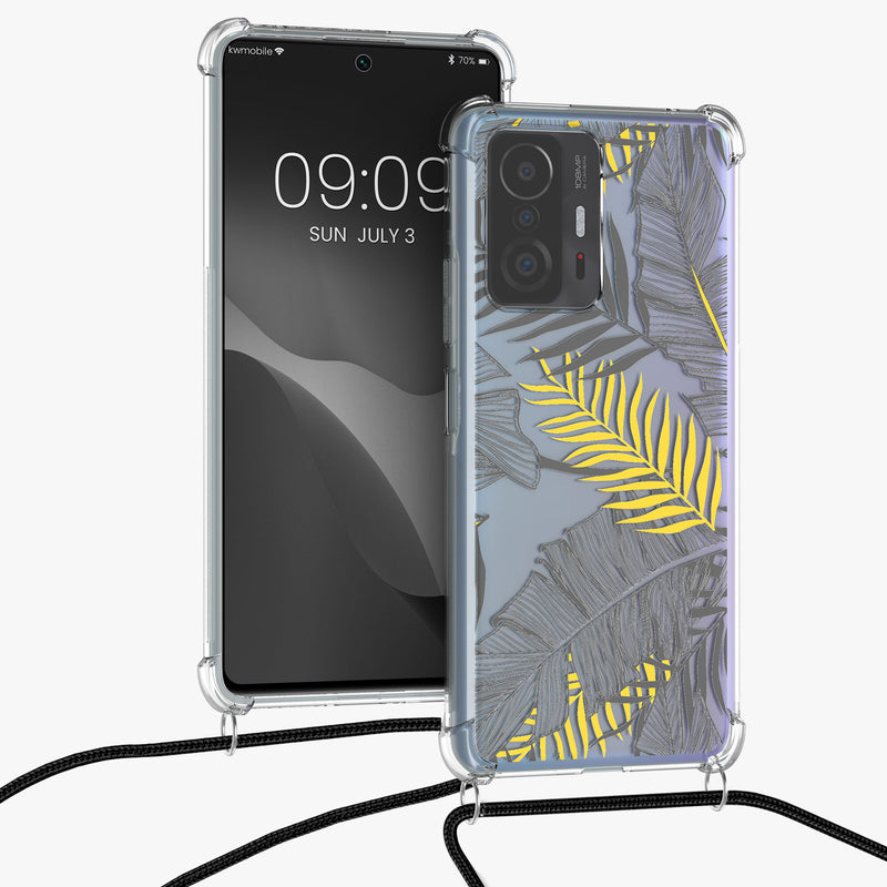 kwmobile Necklace Case kompatibel mit Xiaomi 11T / 11T Pro Hülle Silikon Cover mit Handykette