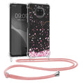 kwmobile Necklace Case kompatibel mit Xiaomi Mi 10T Lite Hülle Silikon Cover mit Handykette Transparent Magnolien
