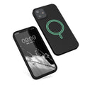 kwmobile Hülle kompatibel mit Apple iPhone 12 mini magnetisches Case kompatibel mit MagSafe Cover gummiert