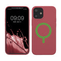 kwmobile Hülle kompatibel mit Apple iPhone 12 mini magnetisches Case kompatibel mit MagSafe Cover gummiert
