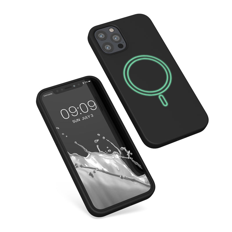 kwmobile Hülle kompatibel mit Apple iPhone 12 / iPhone 12 Pro Hülle magnetisches Silikon Case kompatibel mit MagSafe Cover gummiert