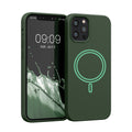 kwmobile Hülle kompatibel mit Apple iPhone 12 / iPhone 12 Pro Hülle magnetisches Silikon Case kompatibel mit MagSafe Cover gummiert