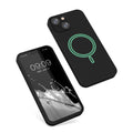 kwmobile Hülle kompatibel mit Apple iPhone 13 mini magnetisches Silikon Case kompatibel mit MagSafe Cover gummiert
