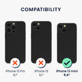 kwmobile Hülle kompatibel mit Apple iPhone 13 mini magnetisches Silikon Case kompatibel mit MagSafe Cover gummiert