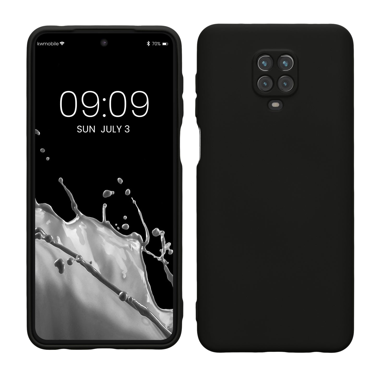 kwmobile Hülle kompatibel mit Xiaomi Redmi Note 9S / 9 Pro / 9 Pro Max - Schutzhülle für kabelloses Laden - Case