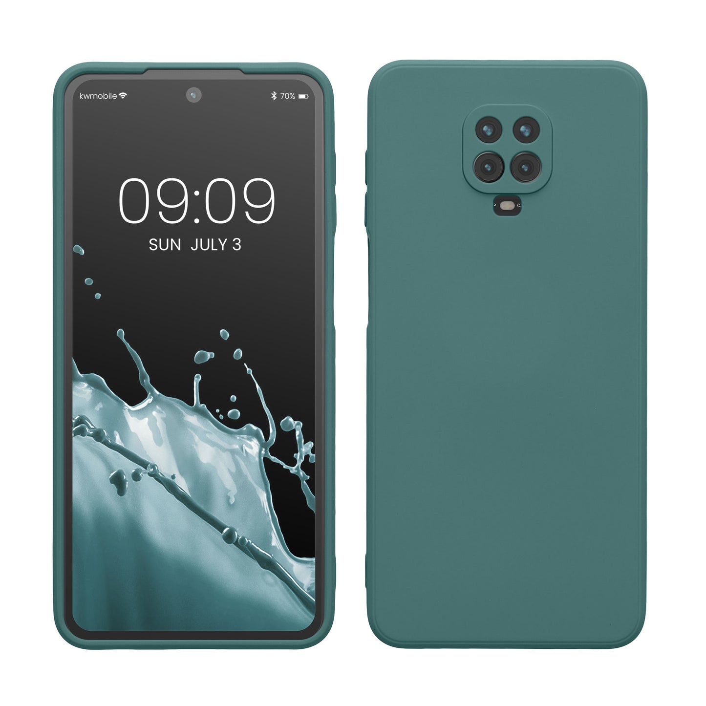 kwmobile Hülle kompatibel mit Xiaomi Redmi Note 9S / 9 Pro / 9 Pro Max - Schutzhülle für kabelloses Laden - Case