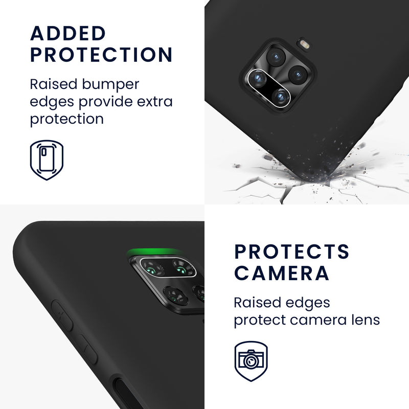 kwmobile Hülle kompatibel mit Xiaomi Redmi Note 9S / 9 Pro / 9 Pro Max - Schutzhülle für kabelloses Laden - Case