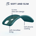 Slim Gummierte Silikon Hülle für Xiaomi Redmi 9C in Cool Mint