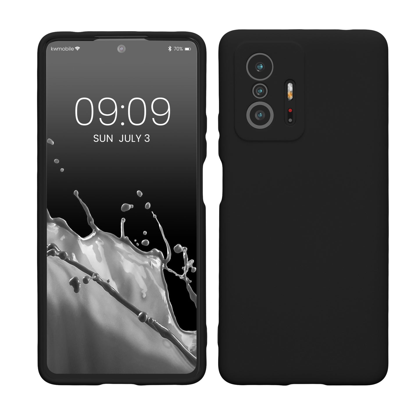 kwmobile Hülle kompatibel mit Xiaomi 11T / 11T Pro Hülle - Schutzhülle für kabelloses Laden - Case