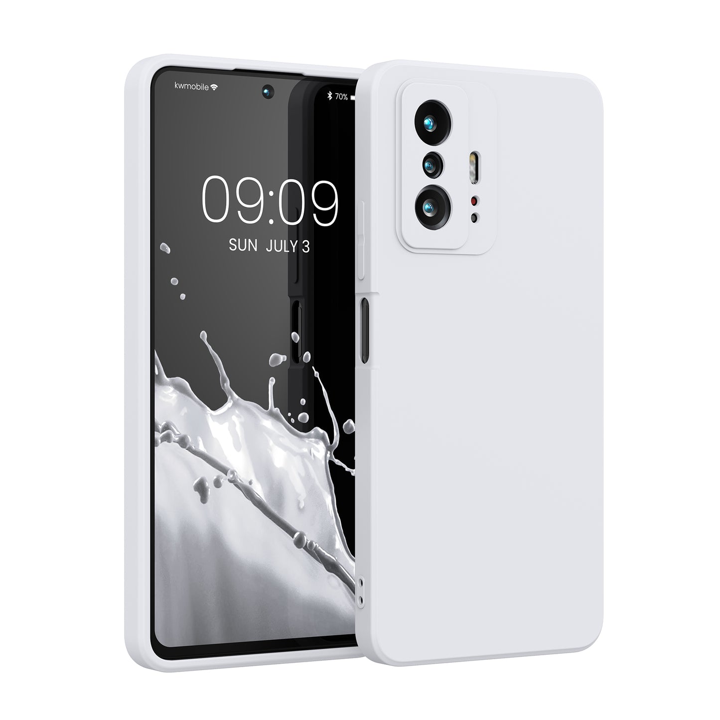 kwmobile Hülle kompatibel mit Xiaomi 11T / 11T Pro Hülle - Schutzhülle für kabelloses Laden - Case