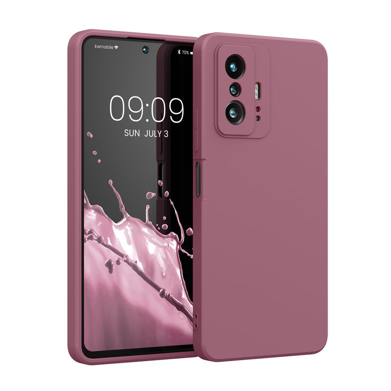 kwmobile Hülle kompatibel mit Xiaomi 11T / 11T Pro Hülle - Schutzhülle für kabelloses Laden - Case